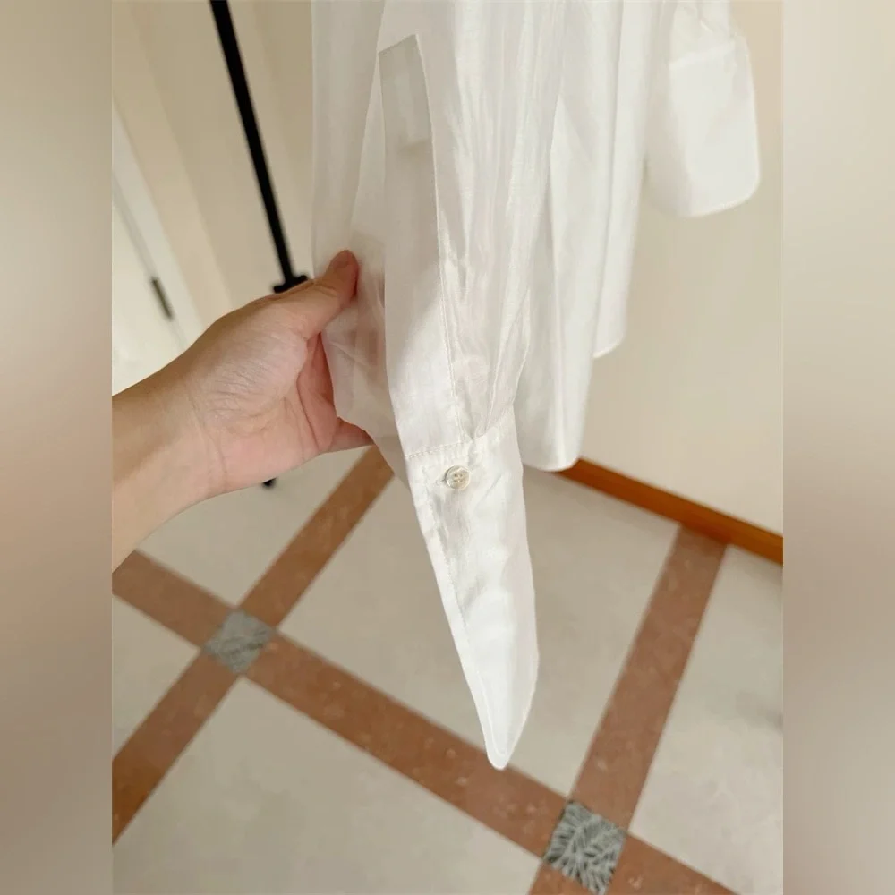 The Poet Blouse in White - Picture 8 of 11